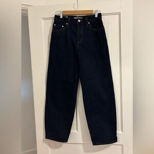 Levi baggy dad jeans, waist 25, “warm mystery” wash